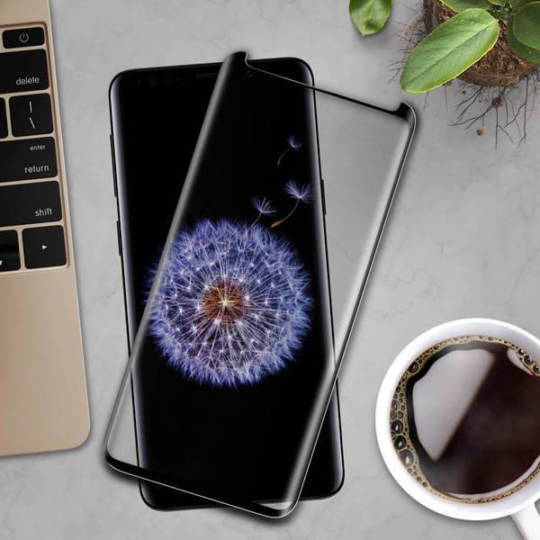 Avizar  Film Verre Trempé Galaxy S8+ / S9+ Noir 