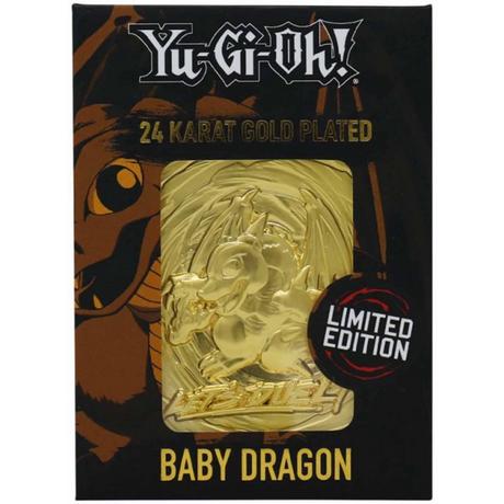 Yu-Gi-Oh!  Yu-Gi-Oh! Baby Dragon 24k Gold Plated Limited Edition Card 