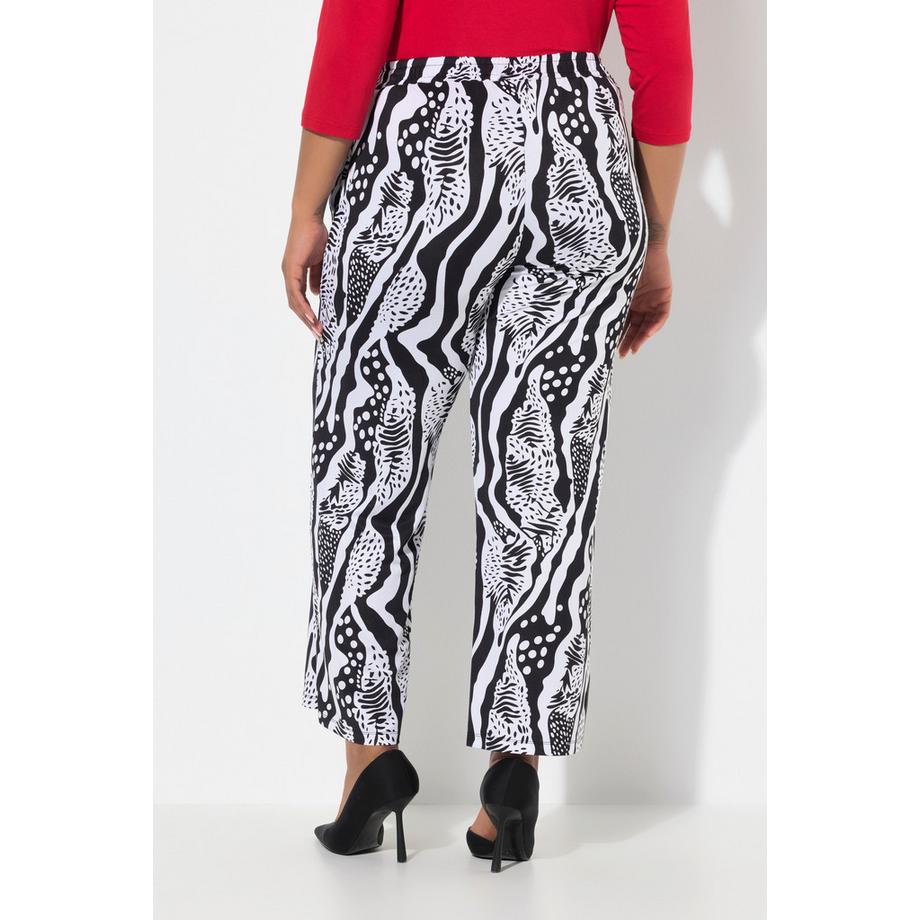 Ulla Popken Slinkyhose Weites Gerades Bein Elastikbund  