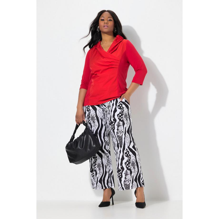 Ulla Popken Slinkyhose Weites Gerades Bein Elastikbund  