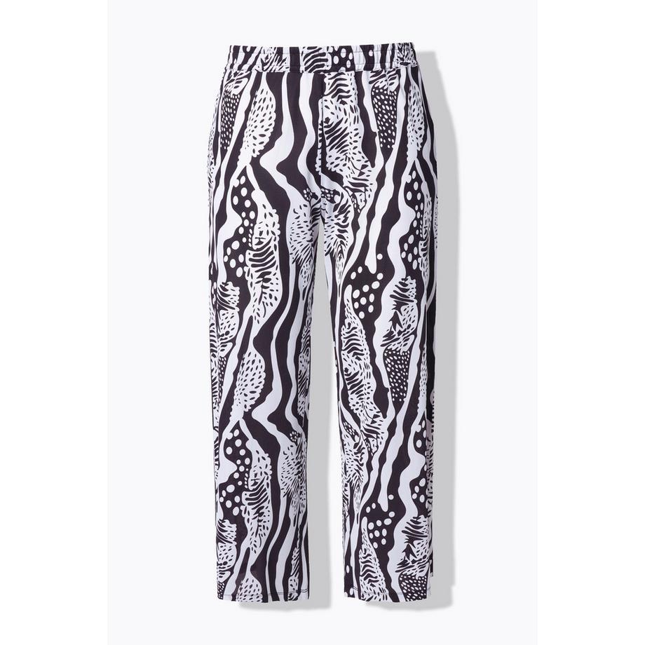 Ulla Popken Slinkyhose Weites Gerades Bein Elastikbund  