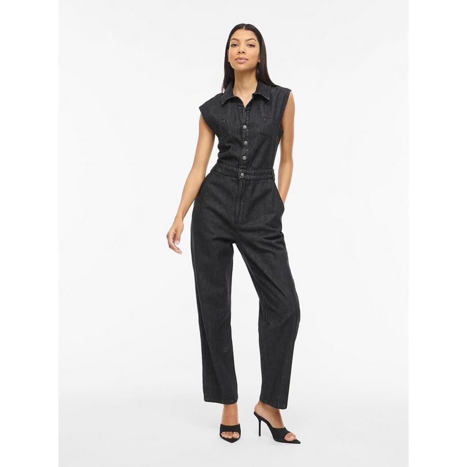 VILA Ärmelloser Jeans Jumpsuit  