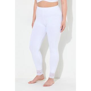 Ulla Popken  Leggins con orlo di pizzo 