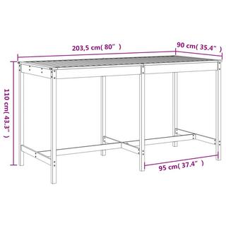 VidaXL Gartenbar set kiefernholz  