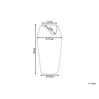Beliani Vase décoratif en Grès Moderne APAMEA  