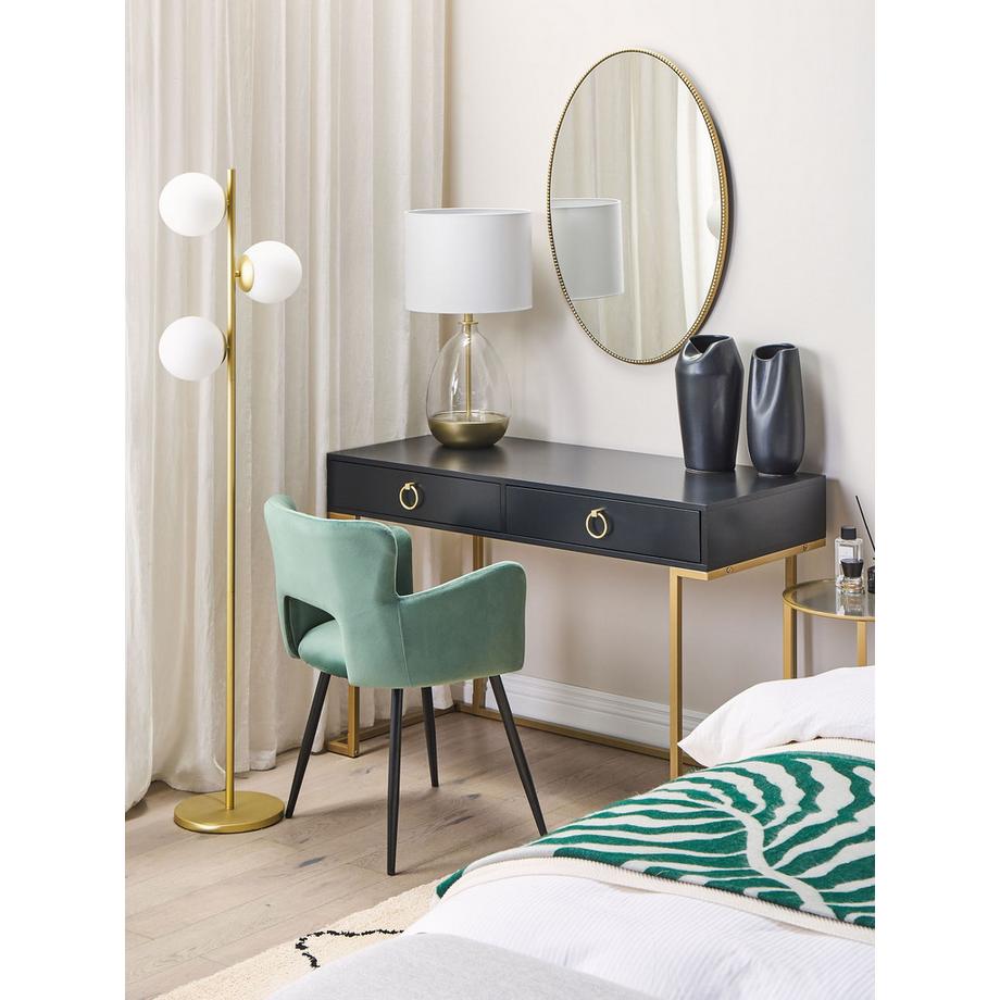 Beliani Vase décoratif en Grès Moderne APAMEA  