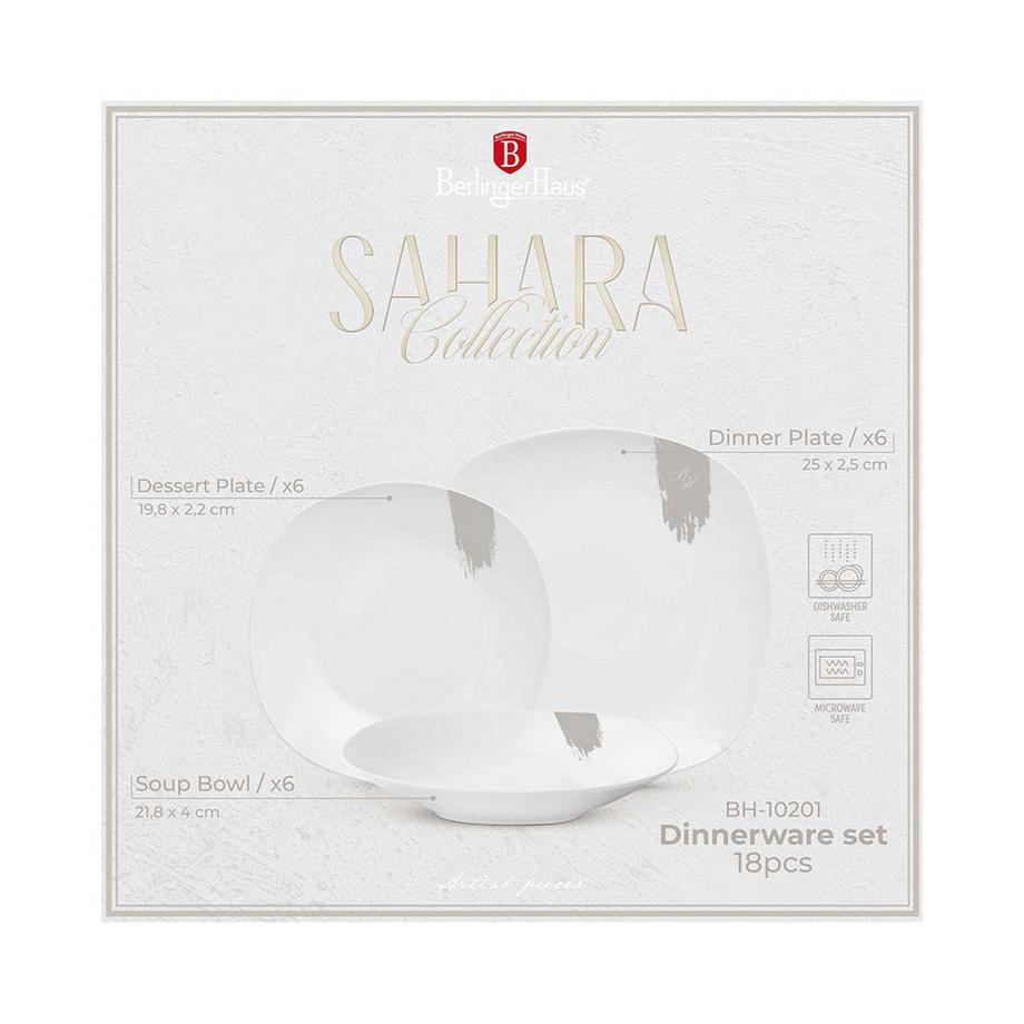 Berlinger  Set d'assiettes 18 pièces Sahara Collection 