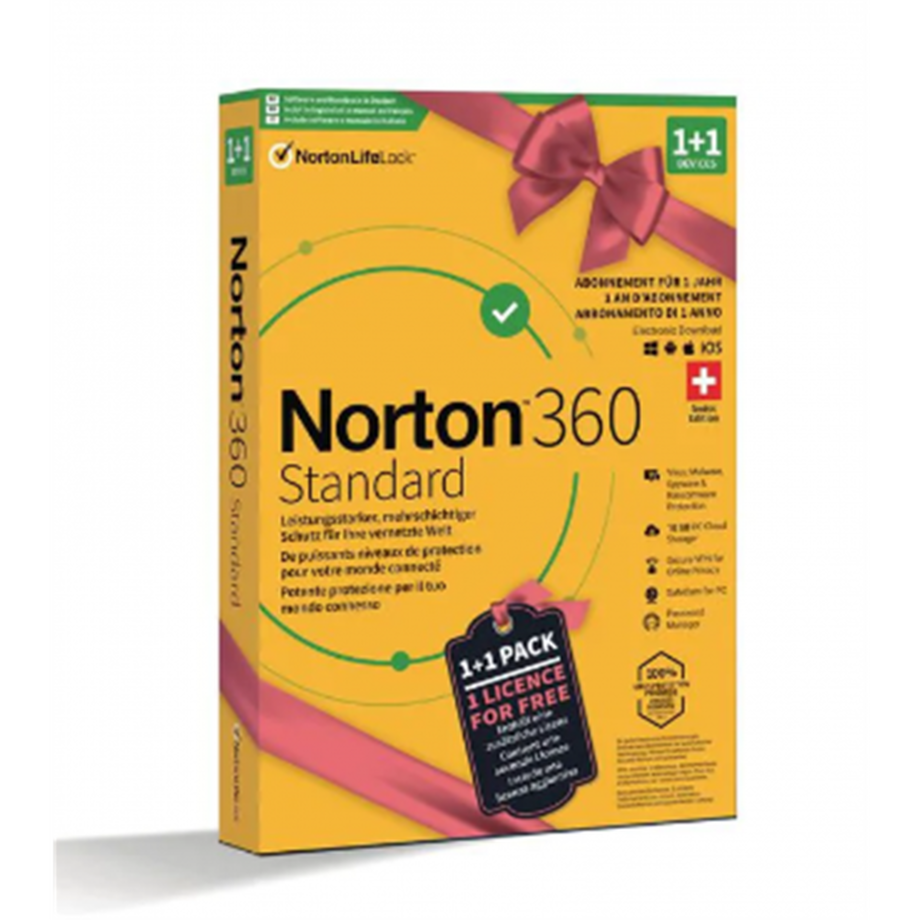 Norton  360 Standard (1 J., 1 x, Android, iOS, Windows, macOS, Vollversion) 