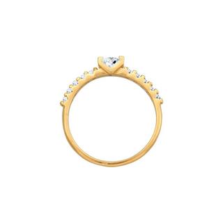 Elli  Ring Topas Solitär Verlobung 375Er Gelbgold 