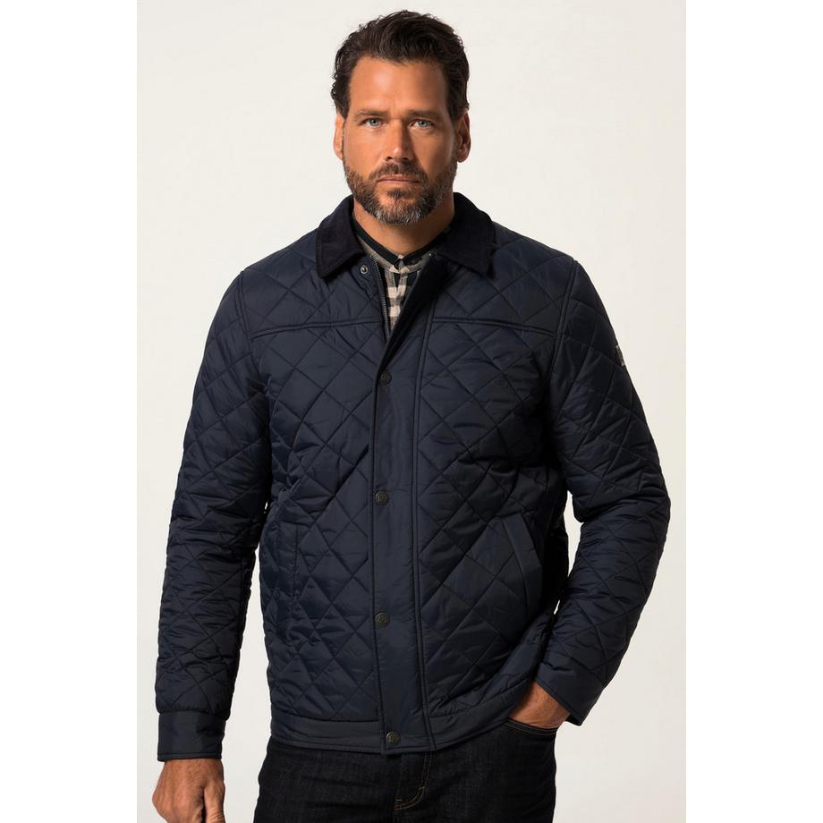 JP1880 Steppjacke Cordkragen Zipper  