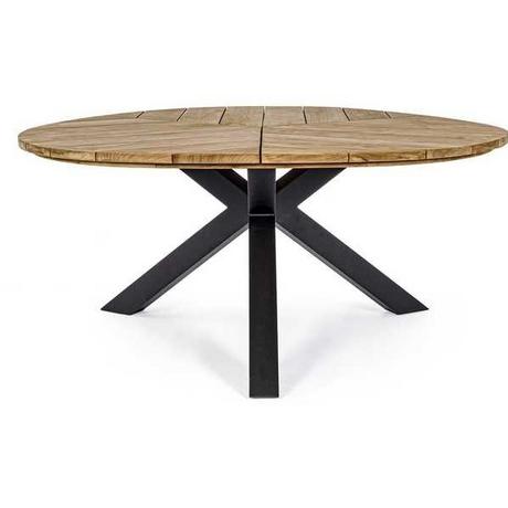 mutoni Table de jardin Palmdale 160 carbone  