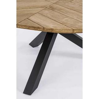 mutoni Table de jardin Palmdale 160 carbone  