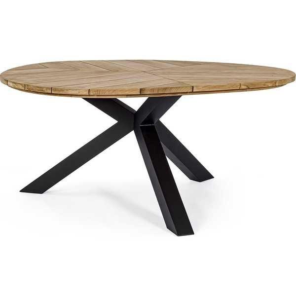 mutoni Table de jardin Palmdale 160 carbone  