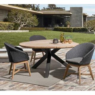 mutoni Table de jardin Palmdale 160 carbone  