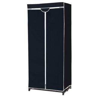 Northio Armoire en tissu avec tringle à vêtements, choix de couleurs, 75 x 50 x 170 cm, noir  