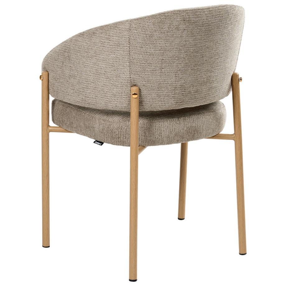 Beliani Set di 2 sedie da pranzo en Tessuto Minimalista ZANE  