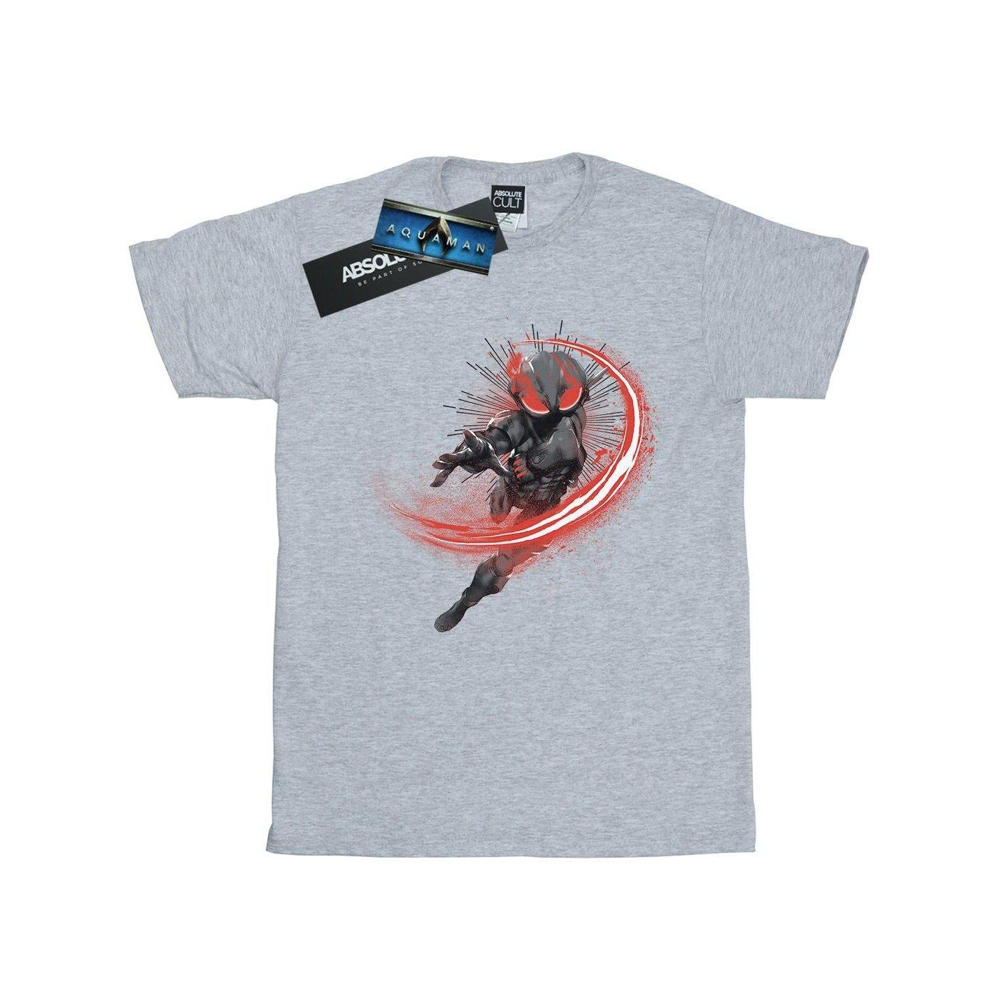 Image of Aquaman Black Manta Flash Tshirt Herren Grau M