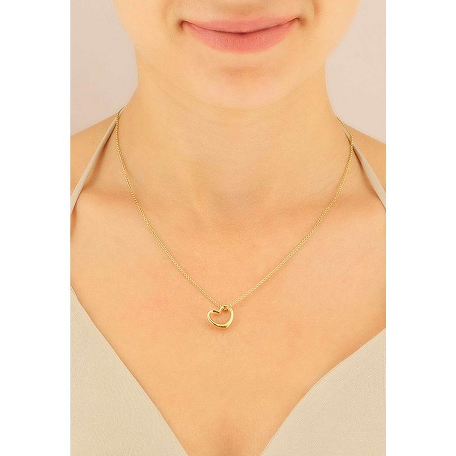 MUAU Schmuck  Anhänger swinging heart Gelbgold 750, 15x13mm 