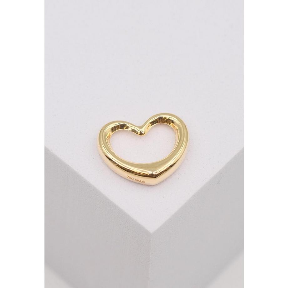 MUAU Schmuck  Anhänger swinging heart Gelbgold 750, 15x13mm 