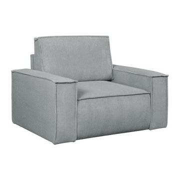 Sessel - Cord - Hellgrau - AMELIA