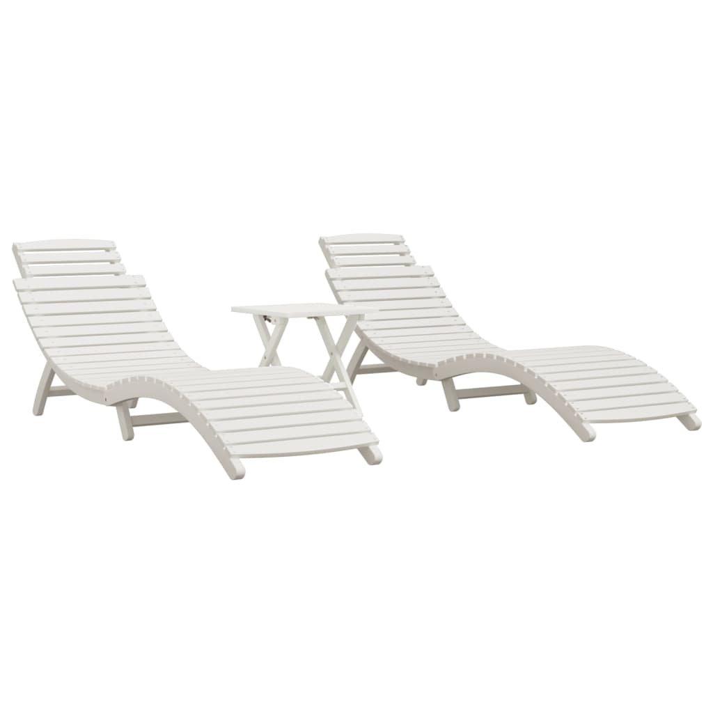 VidaXL Chaise longue bois d'acacia  