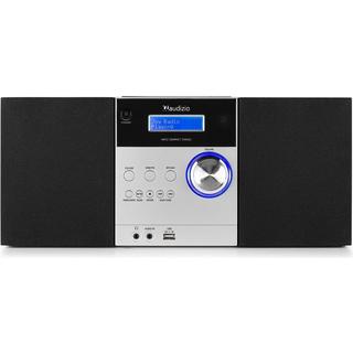 Audizio  MetzAl DAB+/FM Radio mit BT u. CD, aluminium 