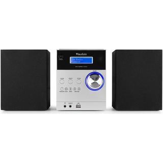 Audizio  MetzAl DAB+/FM Radio mit BT u. CD, aluminium 