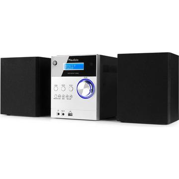 MetzAl DAB+/FM Radio mit BT u. CD, aluminium