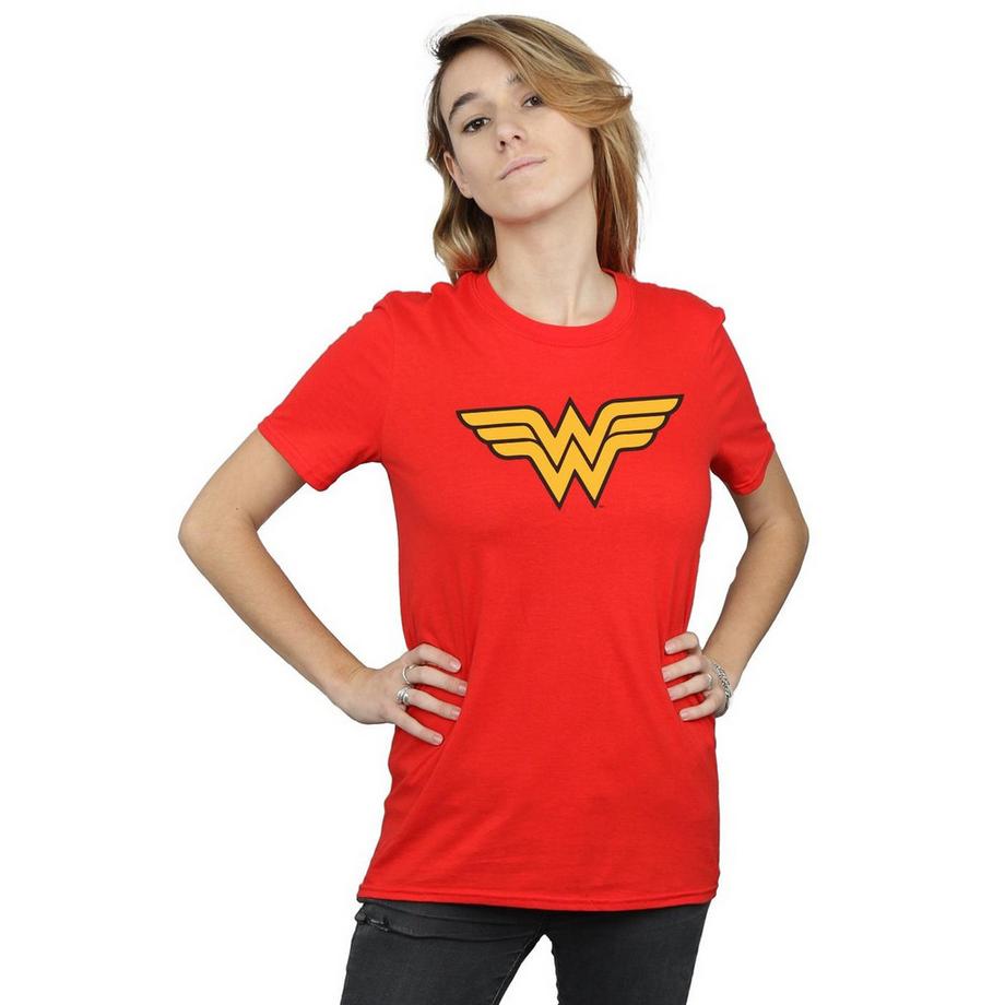 DC COMICS Wonder Woman Logo Boyfriend Fit T-Shirt  