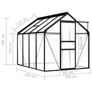 VidaXL Gewächshaus aluminium  