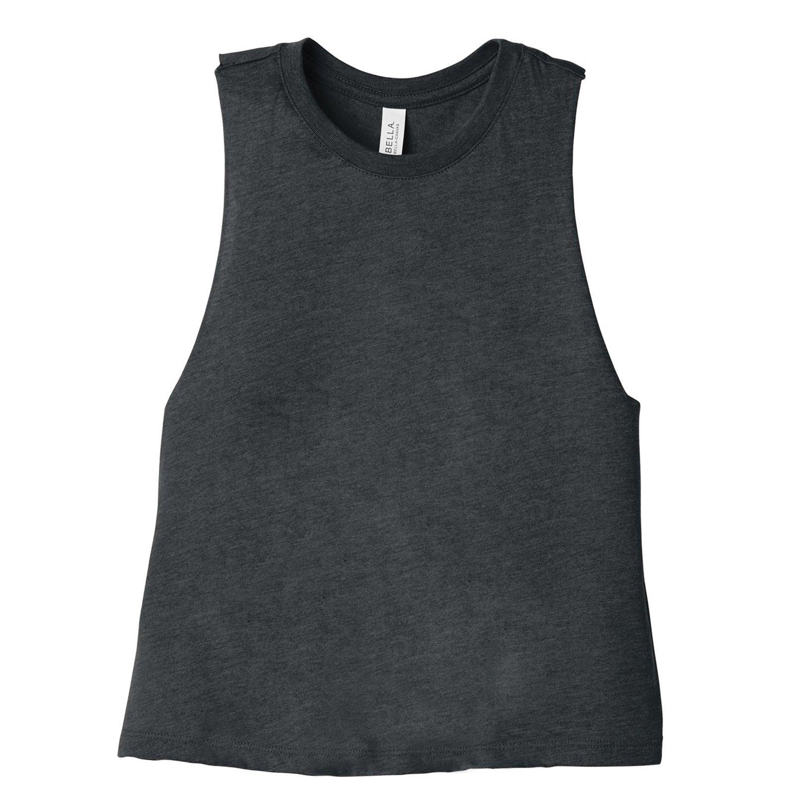 Image of Croptanktop Mit Racerback Unisex Grau L