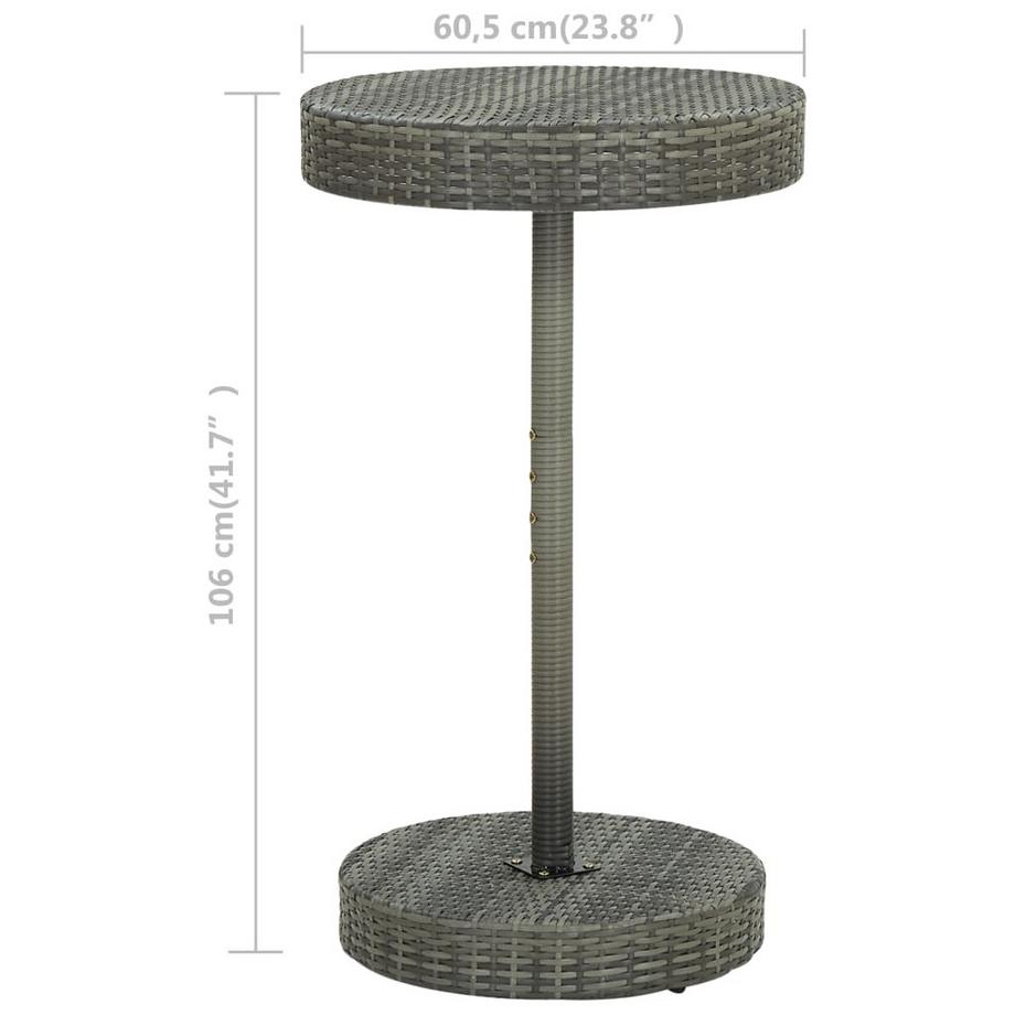 VidaXL Gartentisch poly-rattan  
