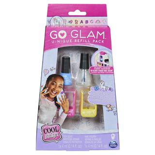 Spin Master  Cool Maker GO GLAM Refill Pack avec 2 cartouches de motifs et du vernis à ongles à utiliser avec la machine à ongles du U-nique Nail Salon, kit de manucure 