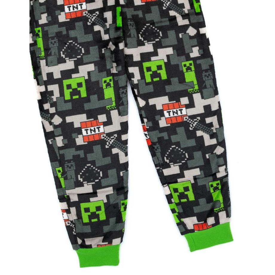 MINECRAFT Creeper Tuta con Cappuccio Stampata  