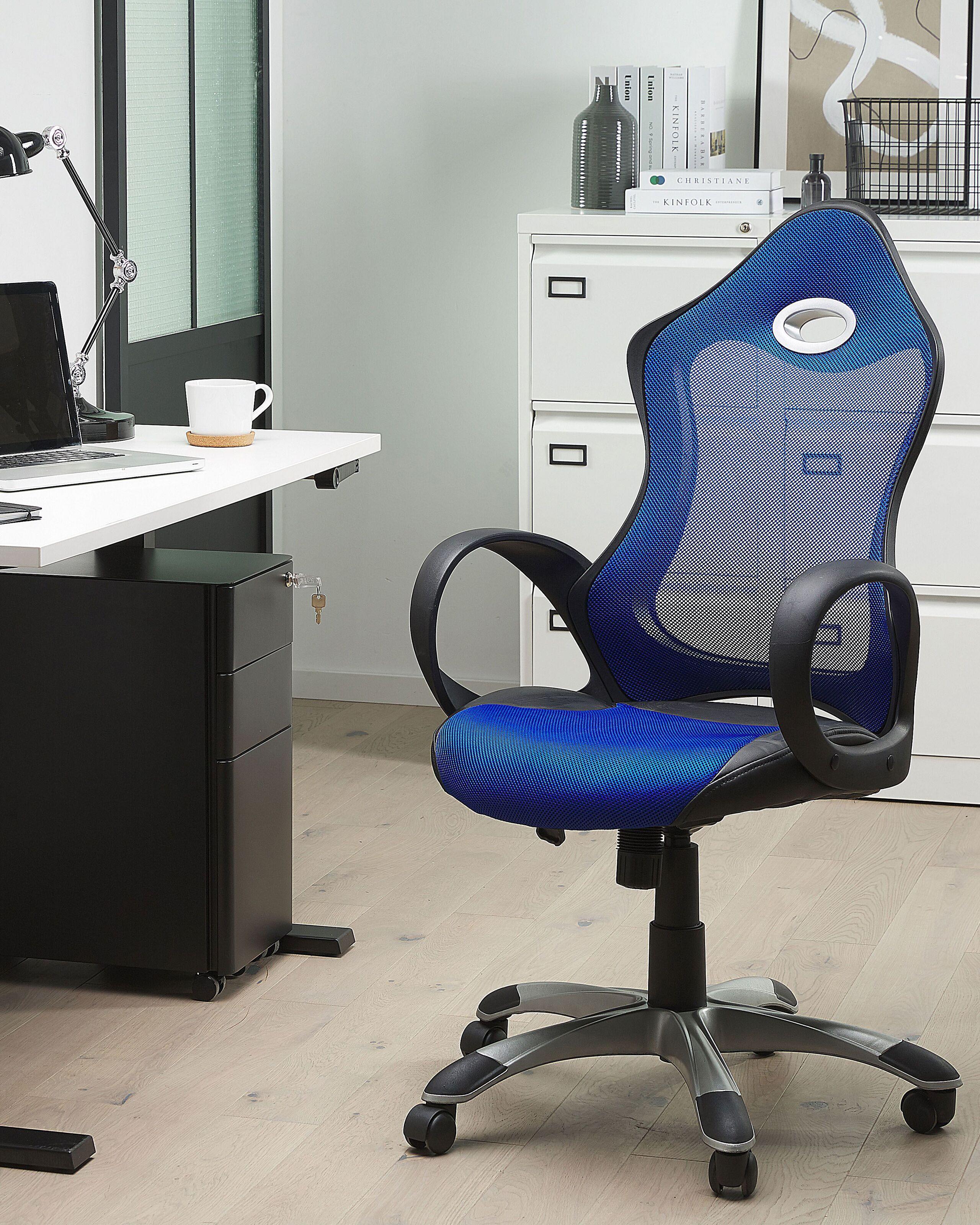 Beliani Chaise de bureau en Tissu maillé Traditionnel iCHAIR  