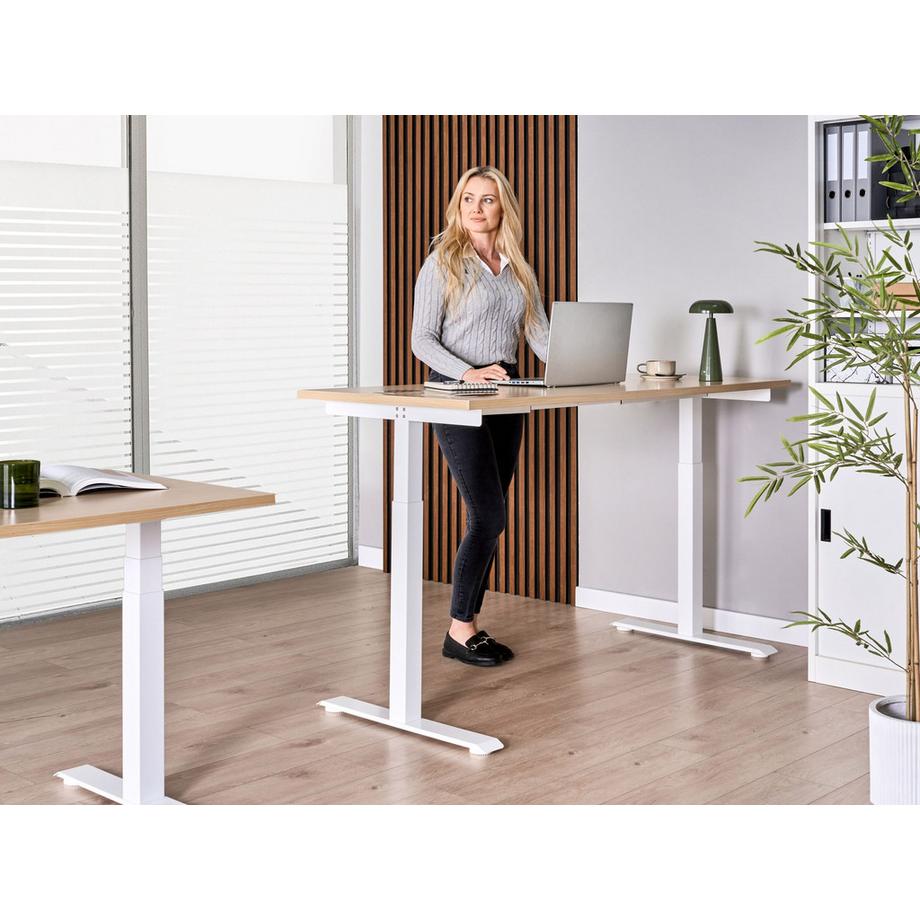 Beliani Bureau réglable en hauteur électriquement Moderne DESTINES  
