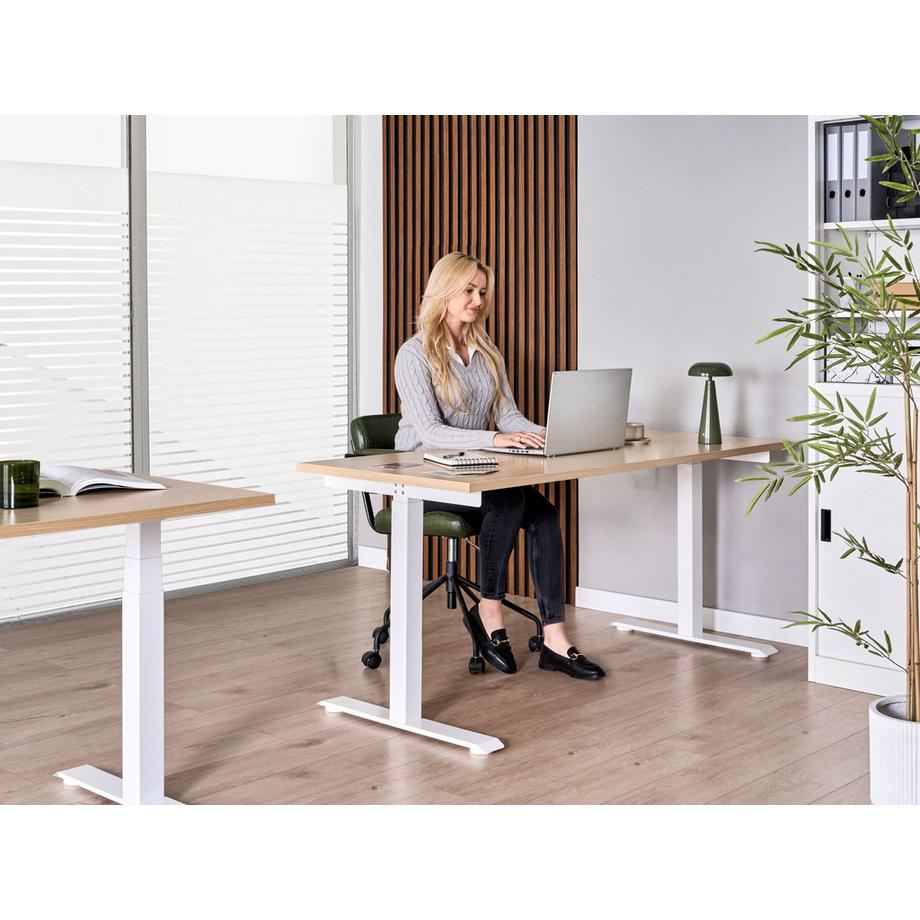 Beliani Bureau réglable en hauteur électriquement Moderne DESTINES  