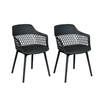 Lot de 2 chaises en Polypropylène Scandinave ALMIRA