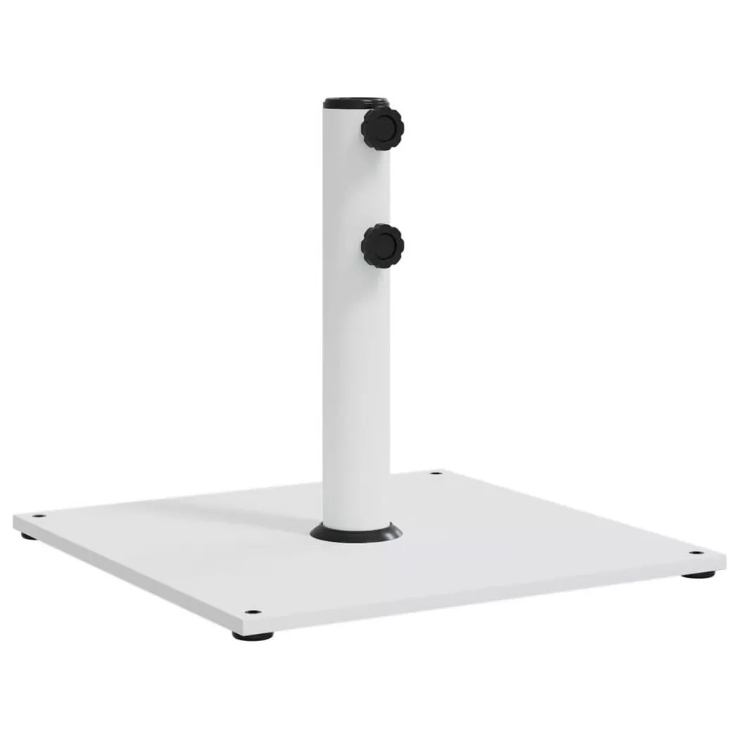 VidaXL - base per ombrellone Acciaio, One Size, Blanco