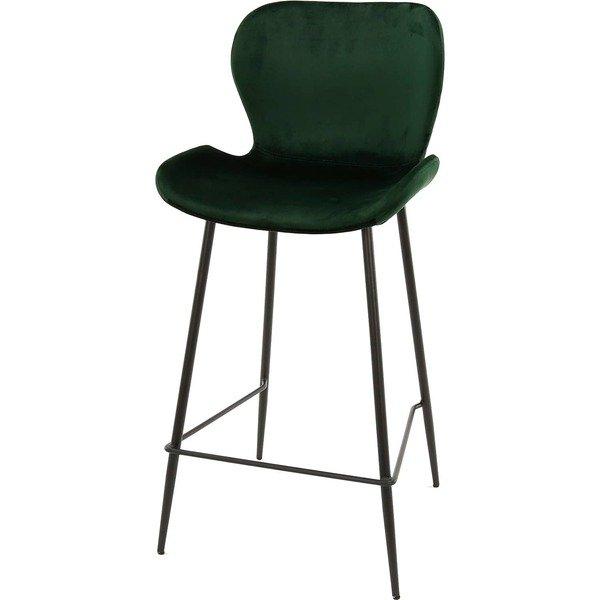 mutoni Tabouret de bar Osaka Velours vert  