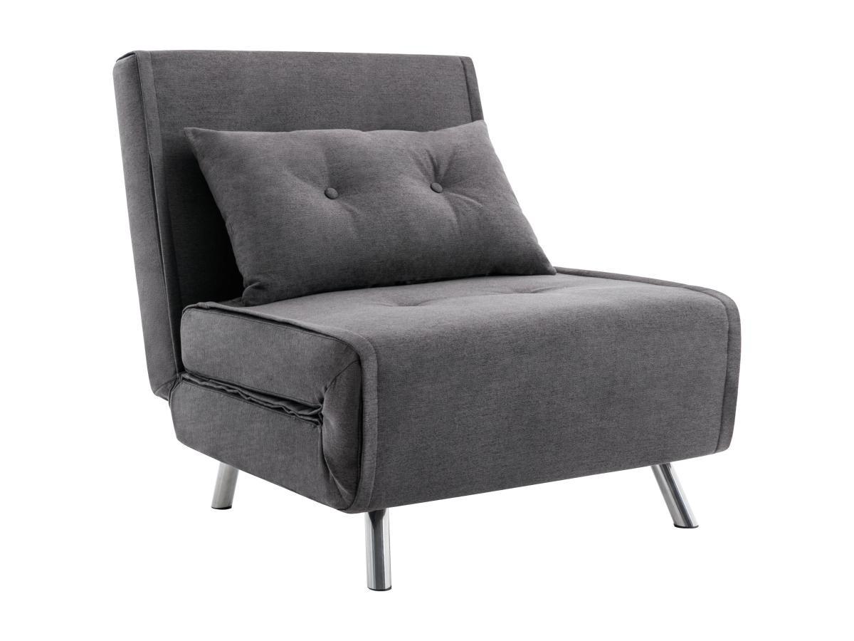 Image of Sessel mit Schlaffunktion - Stoff - Anthrazit - URIBIA Sessel mit Schlaffunktion - Stoff - Anthrazit - URIBIA