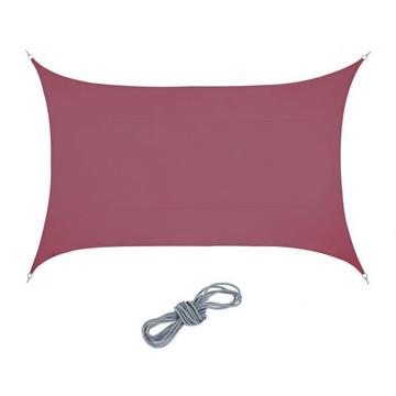 Voile d'ombrage rectangulaire bordeaux