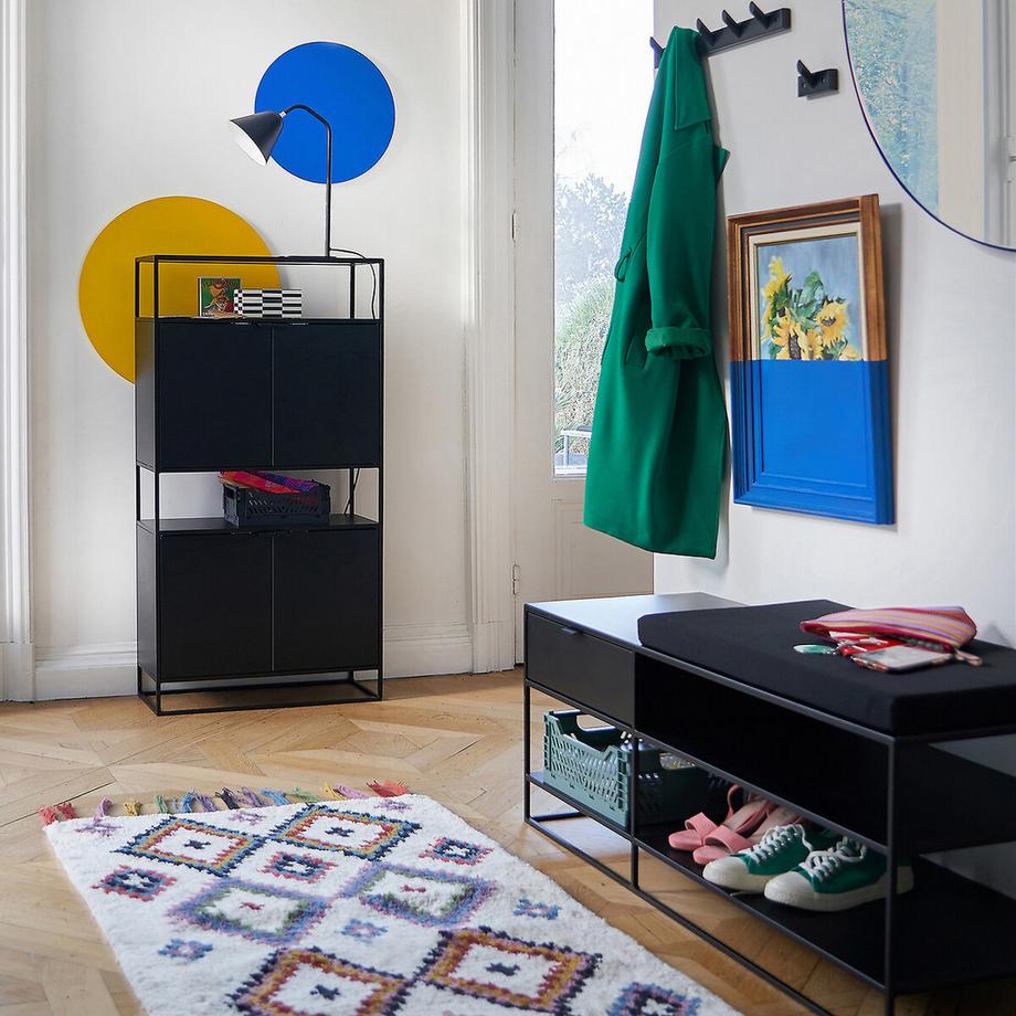 La Redoute Intérieurs 4-türiger Garderobenschrank Miva aus Stahlmetall  