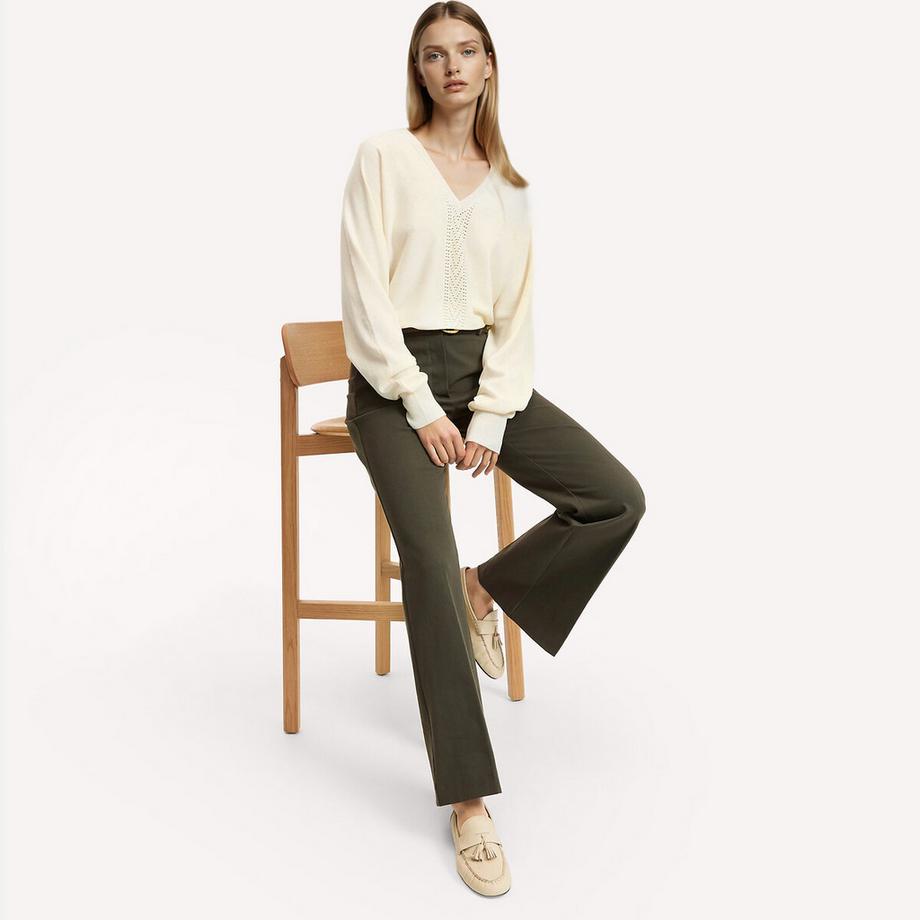 La Redoute Collections Maglione scollo a V in maglia fine  