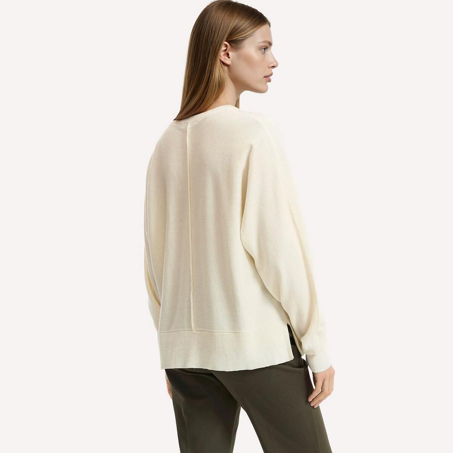 La Redoute Collections Maglione scollo a V in maglia fine  