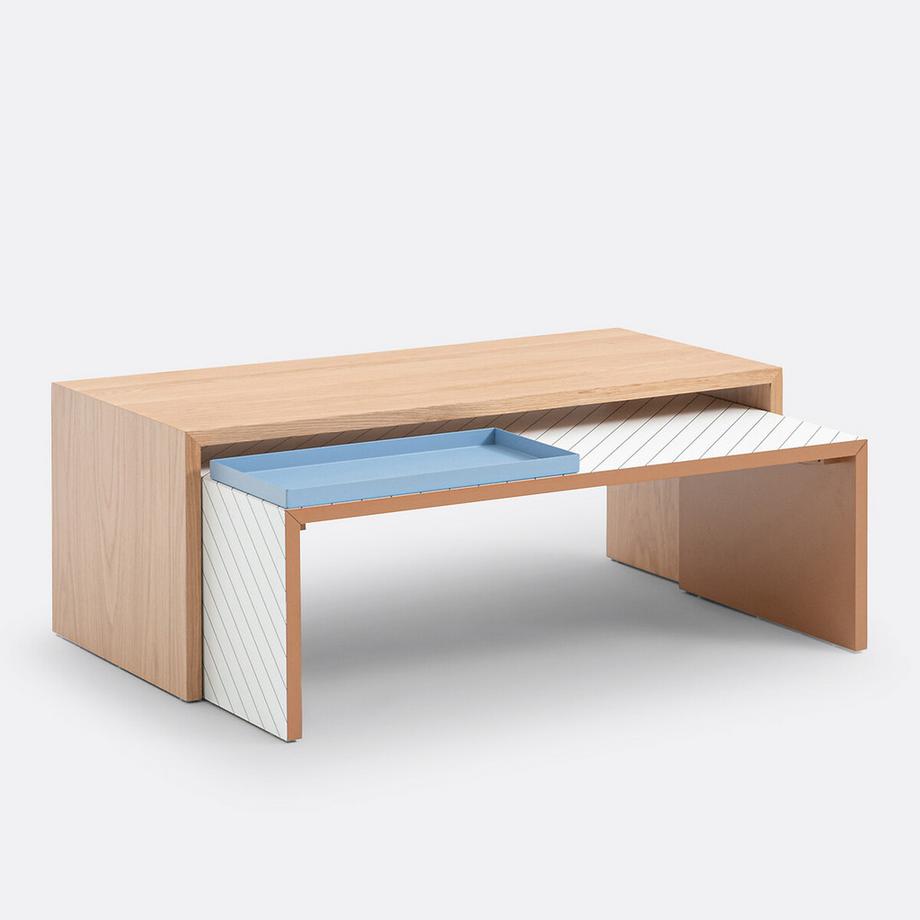 La Redoute Intérieurs Table basse gigogne avec plateau Nesting  