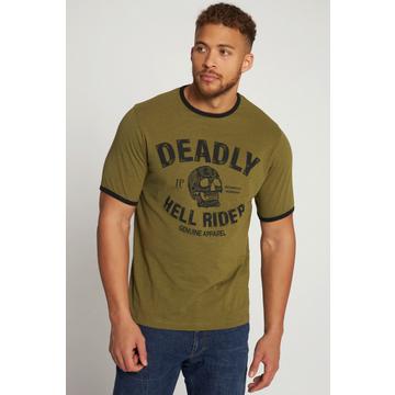 T-shirt con stampa "Deadly Rider", mezze maniche e scollo a girocollo