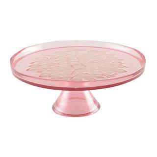 Aulica  PLAT A TARTE SUR PIED FLOWER SAUMON 21CM 