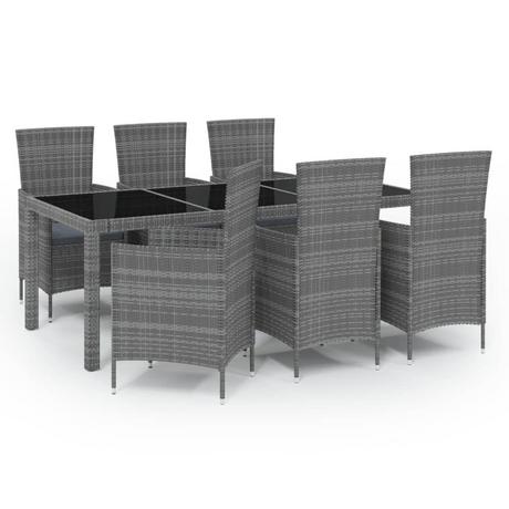 VidaXL Garten essgruppe poly-rattan  