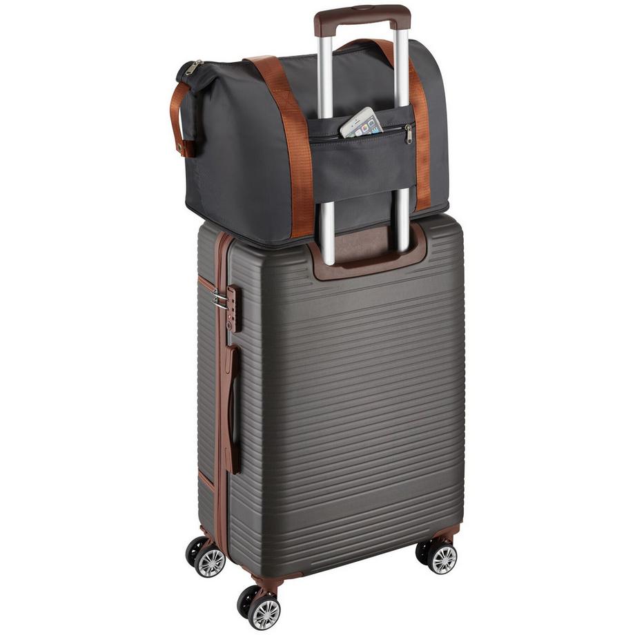 Tectake  Reisekofferset Madison 13-teilig, Hartschalen aus robustem ABS-Kunststoff TSA-Sicherheitszahlenschloss 